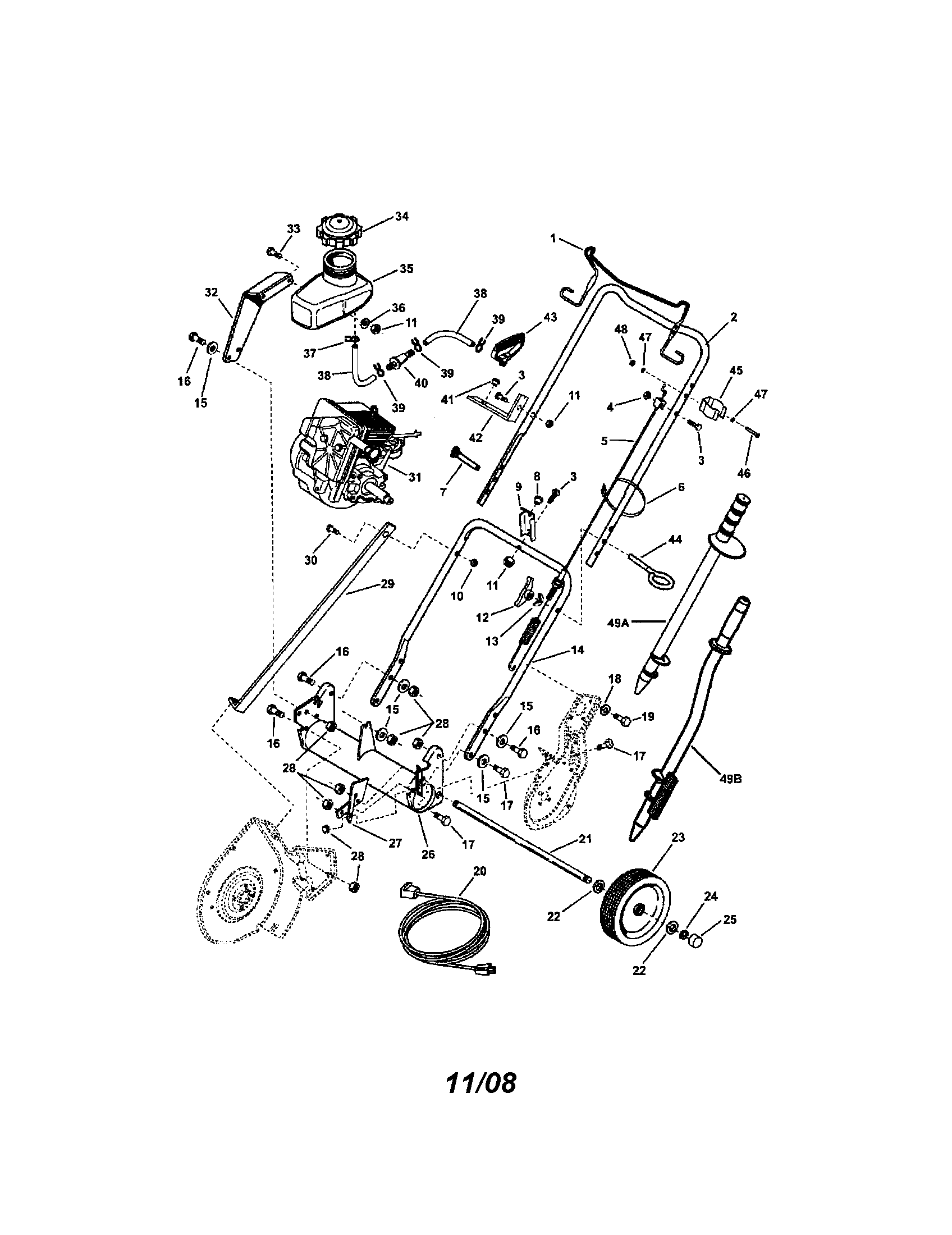 FRAME/HANDLES/ENGINE