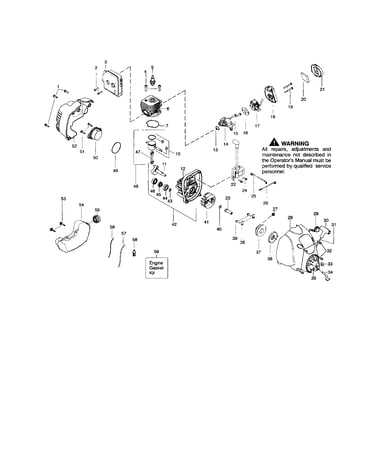 Cylinder/crankshaft/crankcase