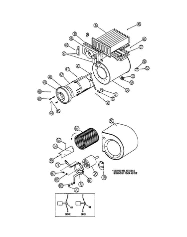 Heat exchanger/blower