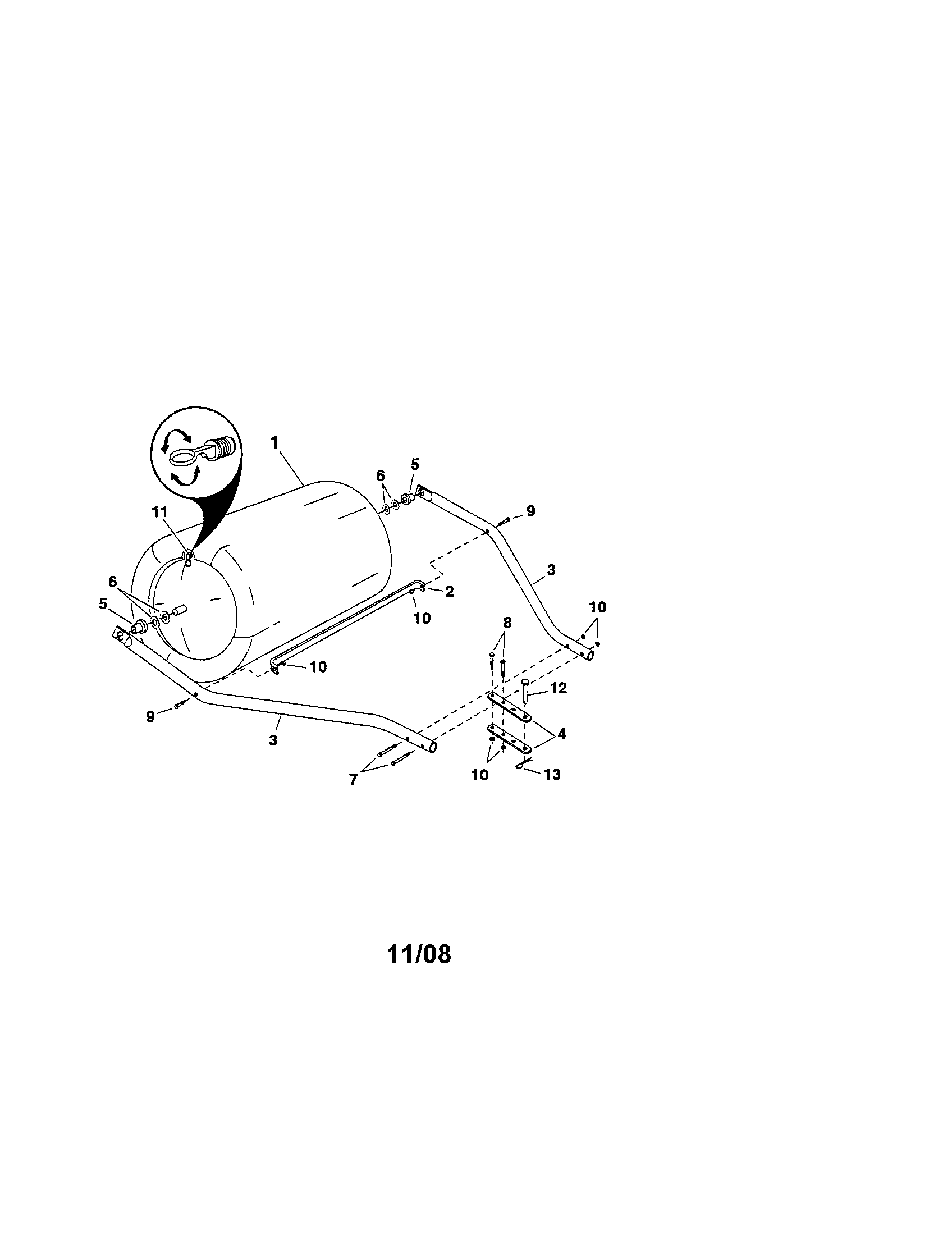 Poly lawn roller