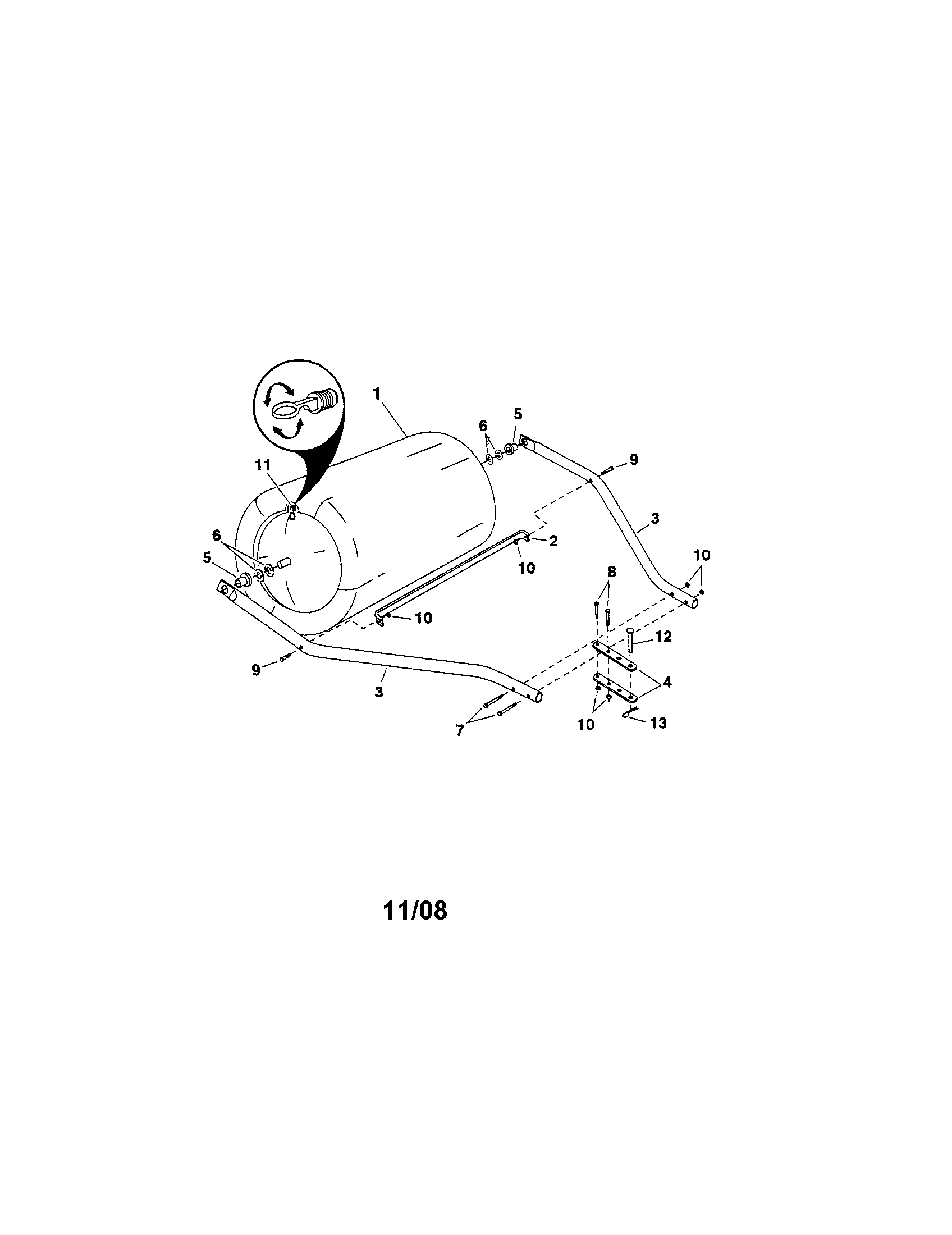 Poly lawn roller