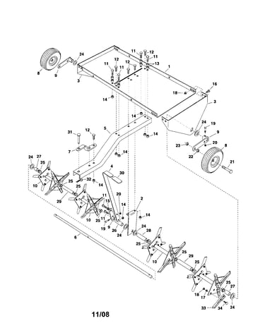 Plug aerator