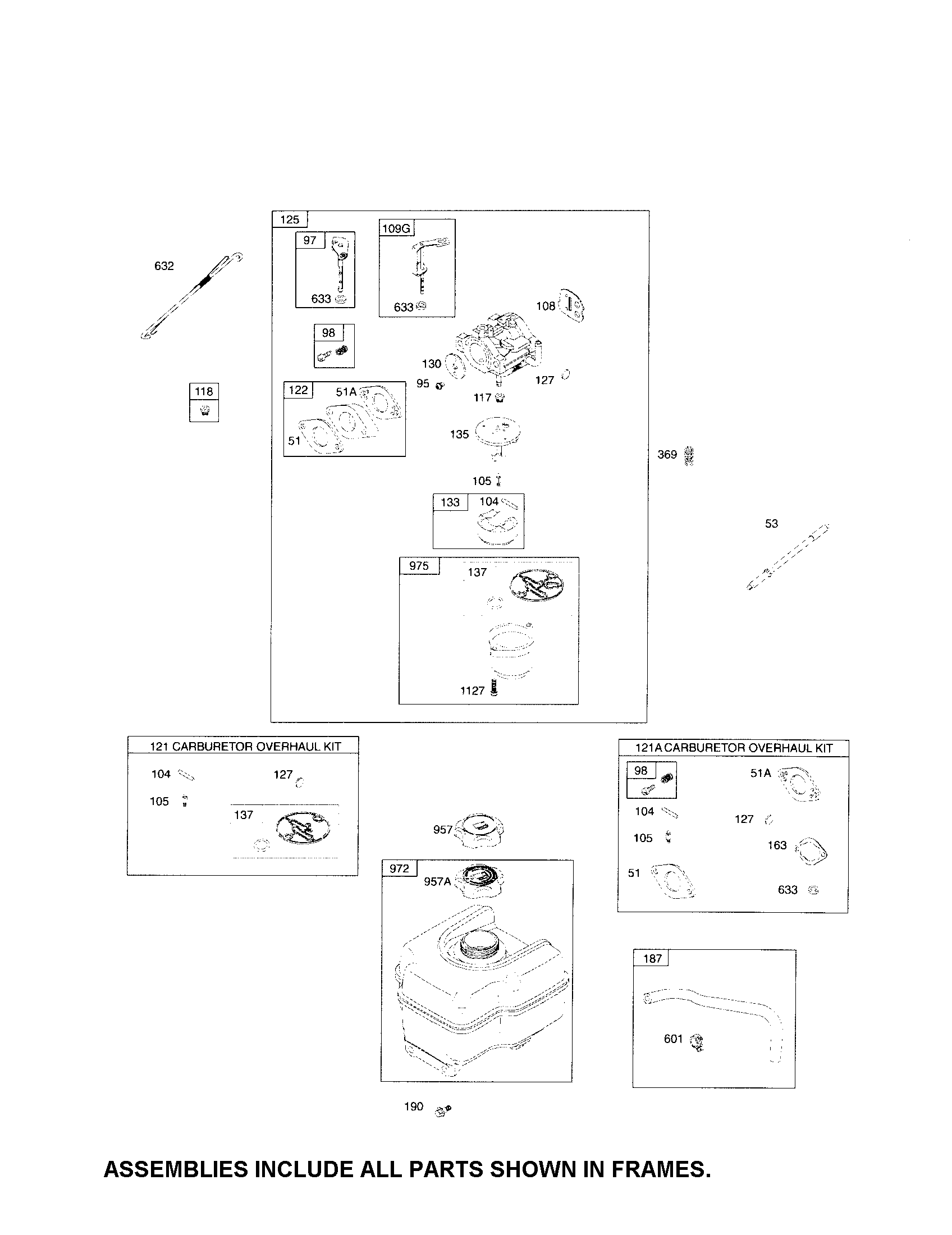 Carburetor/fuel tank