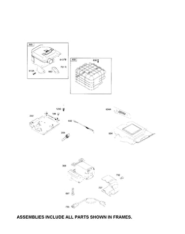 Muffler/starter motor