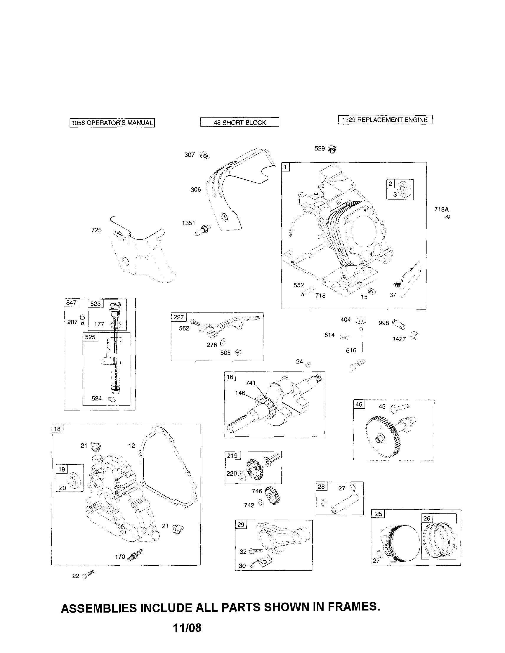 Cylinder/crankshaft/crankcase