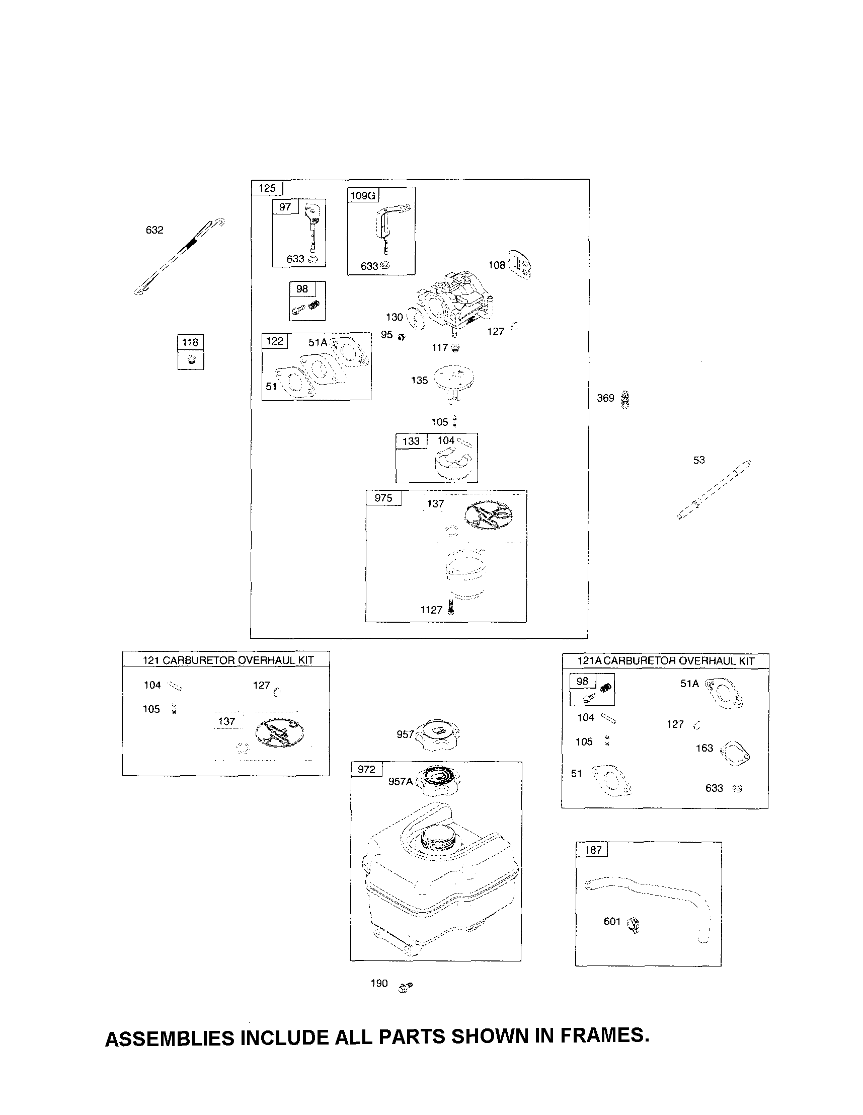 CARBURETOR/FUEL TANK