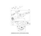 Briggs & Stratton 15C103-0661-E8 fuel tank/head-cylinder diagram