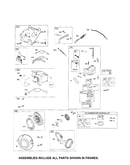 Carburetor/rewind starter