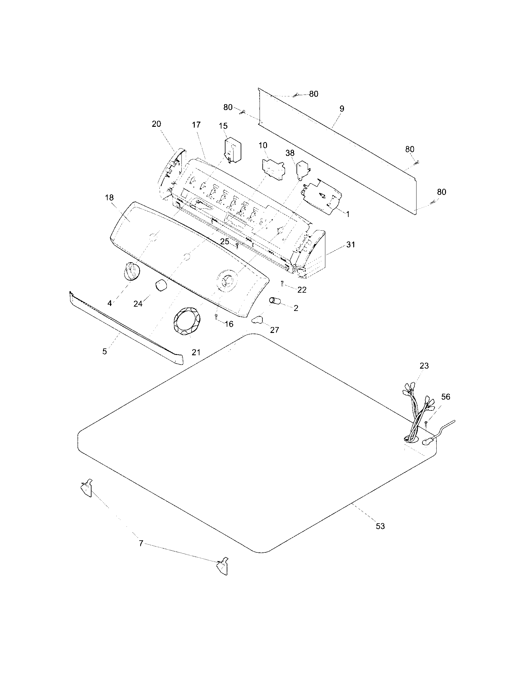 Controls/top panel