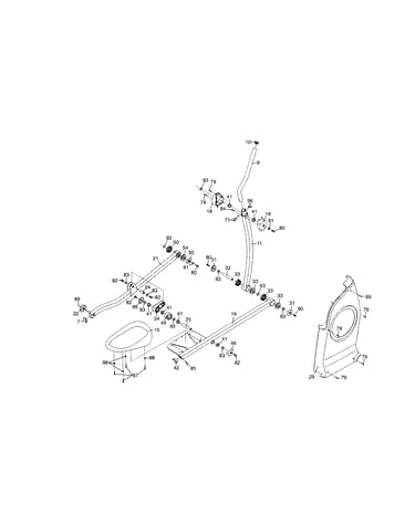 Right pedal & side shield