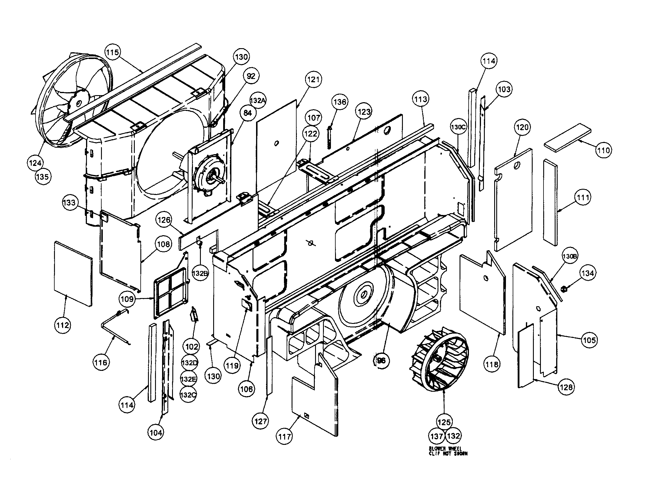 Scroll/fan/motor