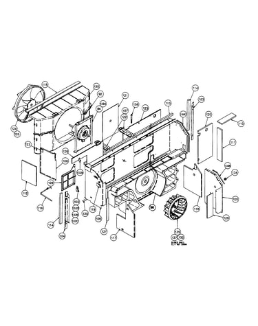 Scroll/fan/motor