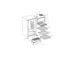 Crosley CRS90W3 shelves/tray/pan diagram