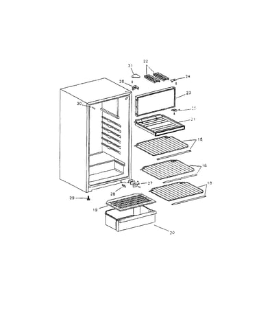 Shelves/tray/pan