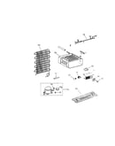 Evaporator assembly/support compressor