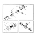Crankshaft/carburetor/muffler