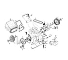 Craftsman 917372851 drive control/gear case/wheels diagram
