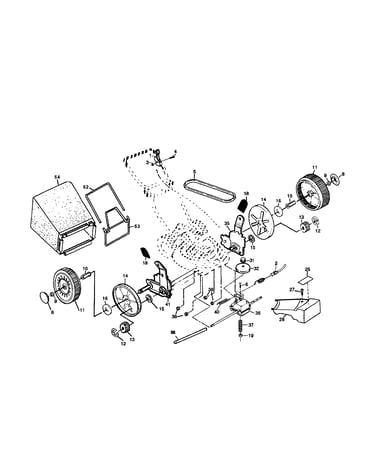 Drive control/gear case/wheels