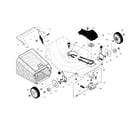 Craftsman 917253411 drive control/gear case/wheels diagram