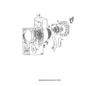 Briggs & Stratton 130202-3256-01 rewind starter diagram