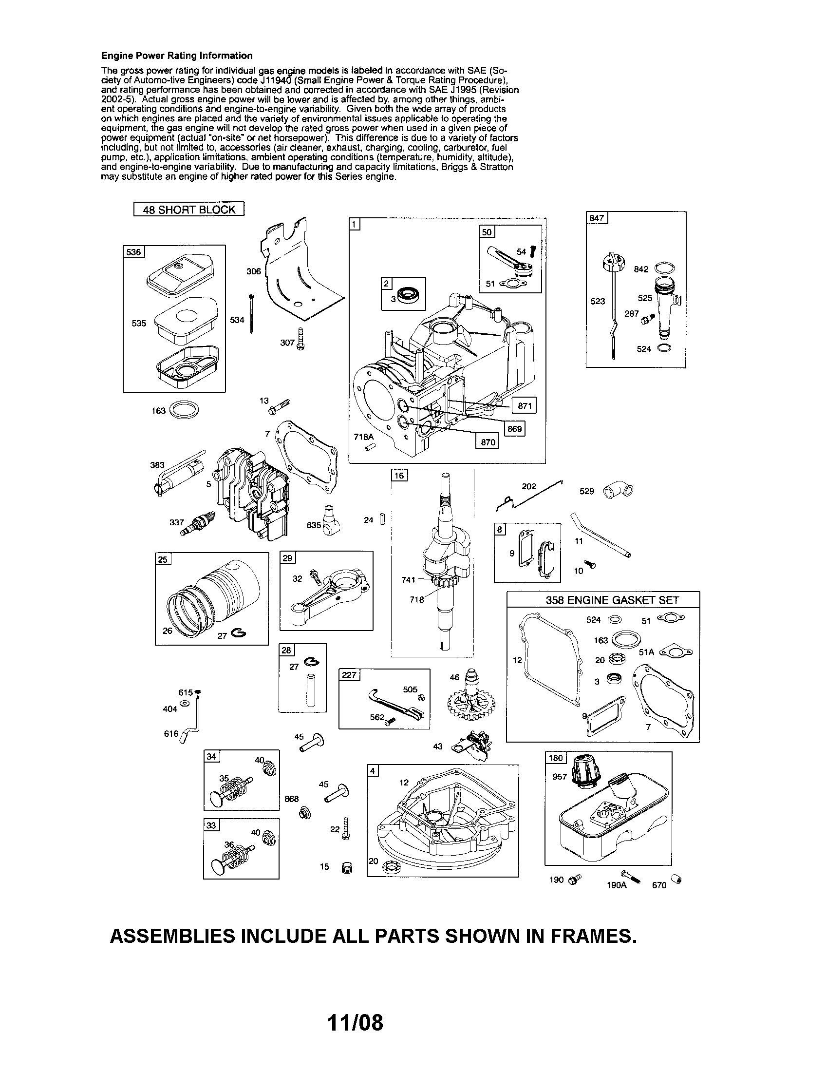 Cylinder/crankshaft/crankcase