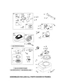 Carburetor/rewind starter