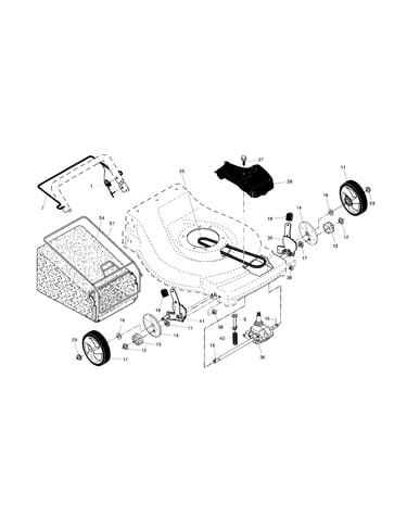 Drive control/gear case/wheels