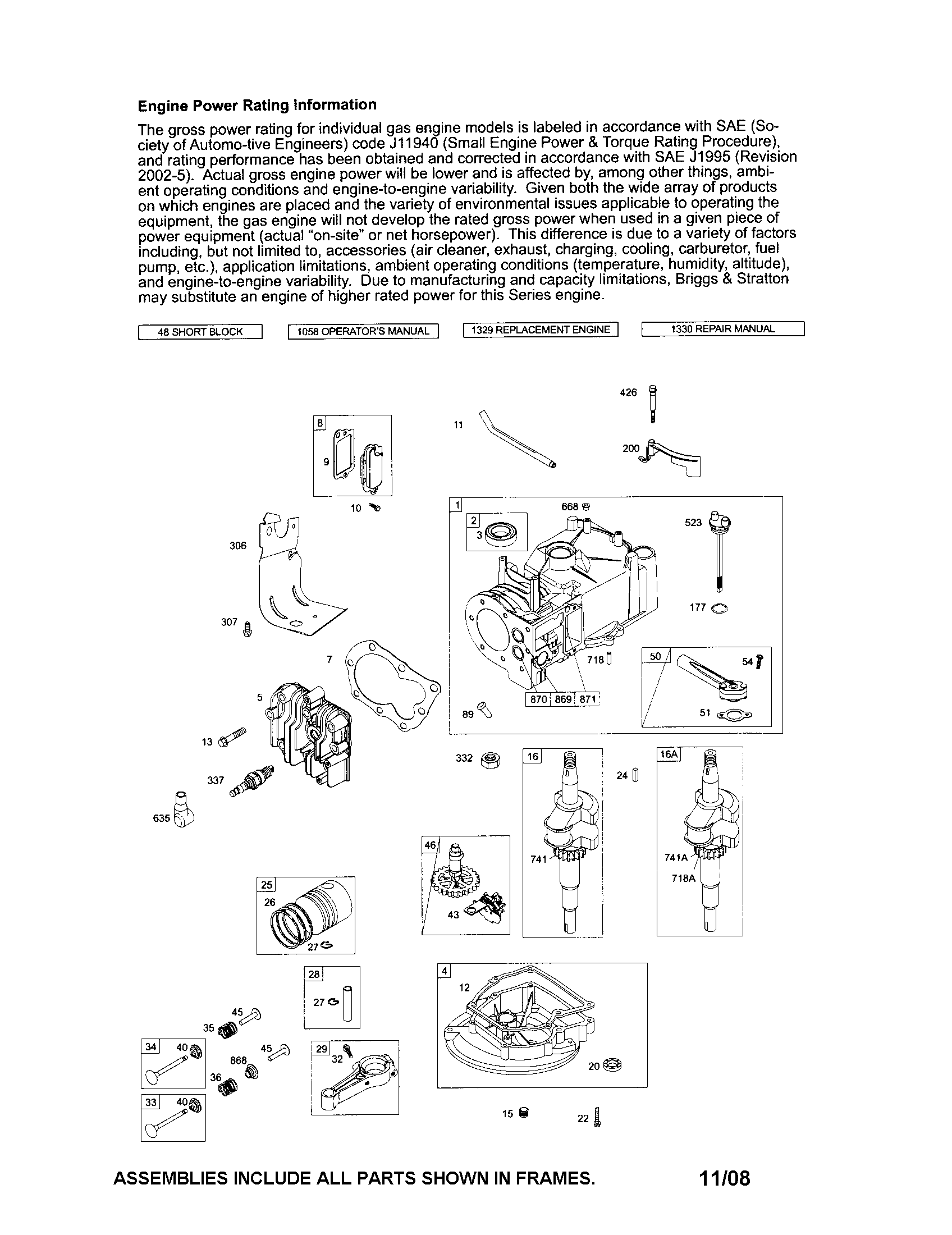 Cylinder/crankshaft/crankcase