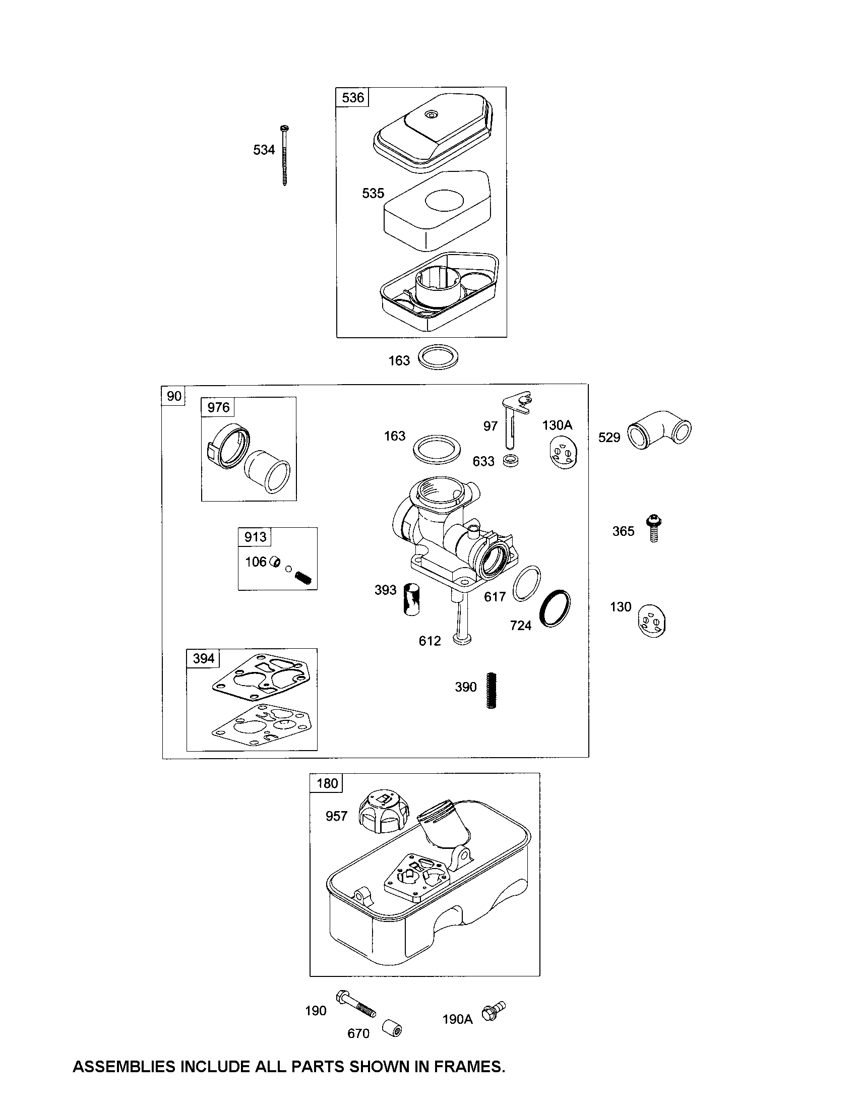 Carburetor/fuel tank