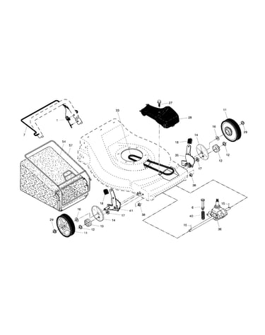 Drive control/gear case/wheels