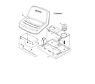 Snapper LT125G38AB seat, support components diagram