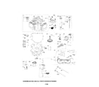 Craftsman 917254091 cylinder/crankshaft/intake manifold diagram