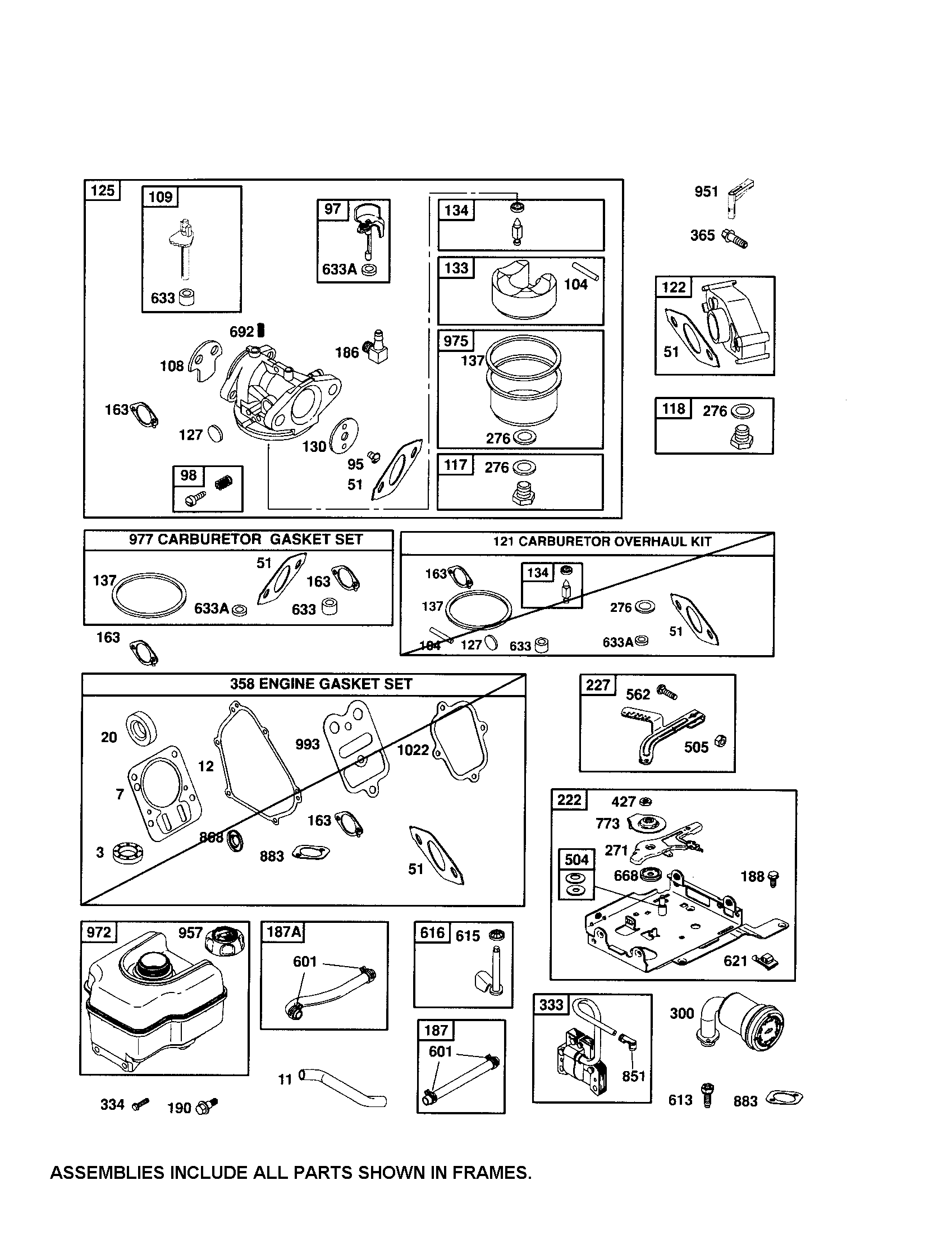 CARBURETOR/FUEL TANK