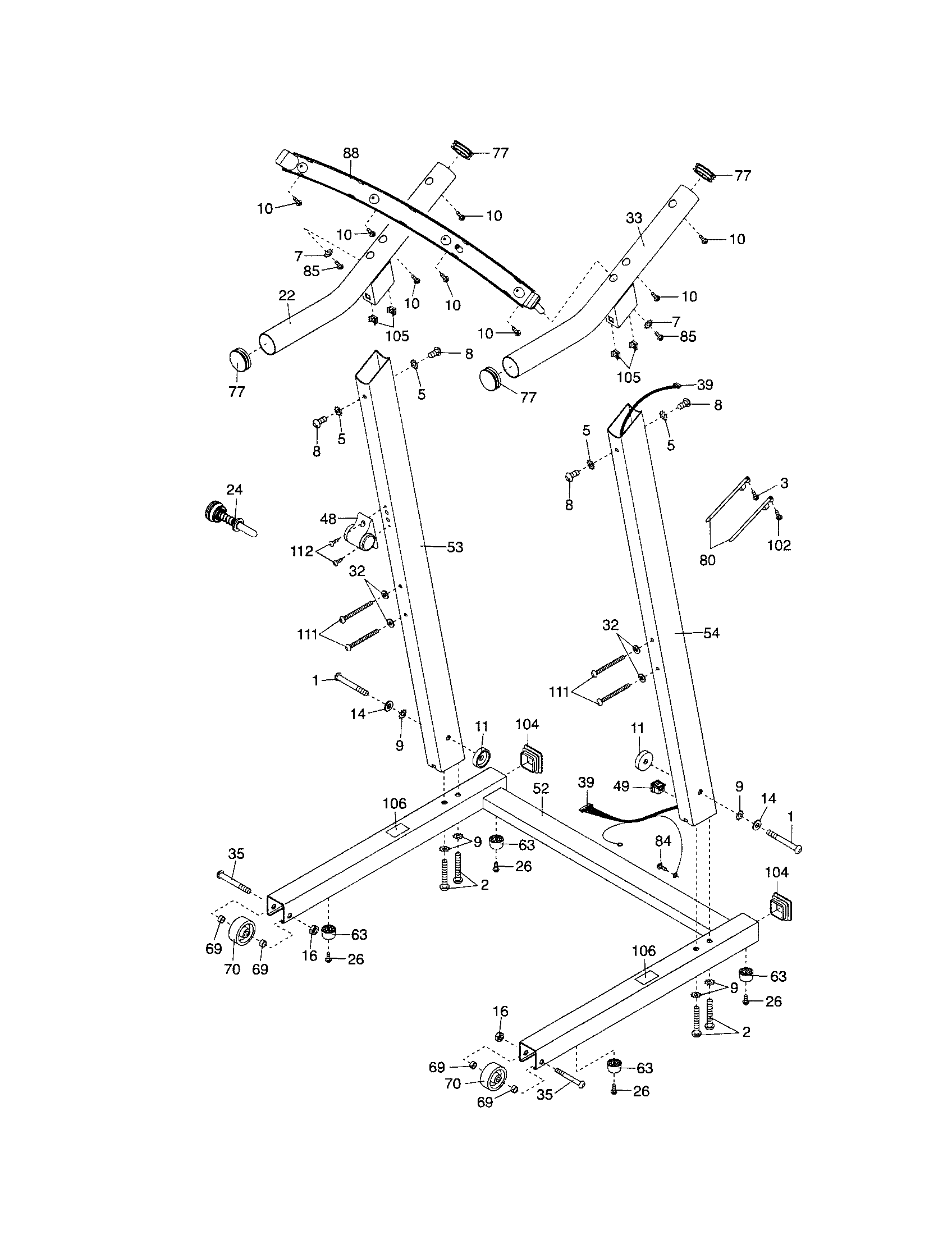 Uprights/base