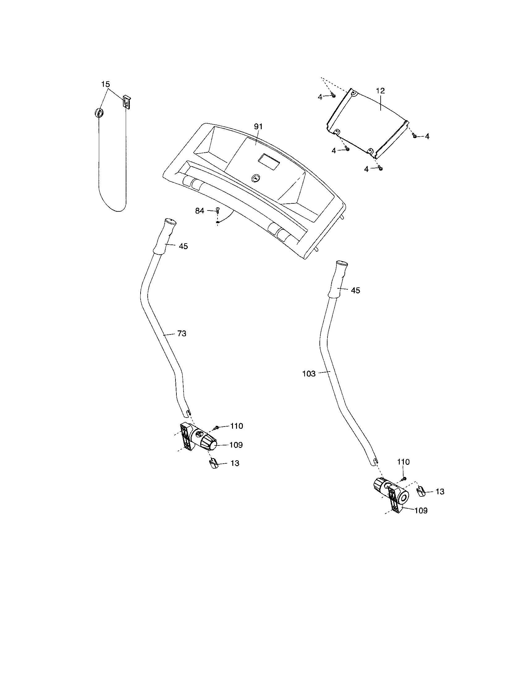 Console/hand rails