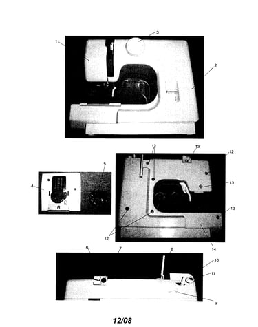 Front cover/needle plate