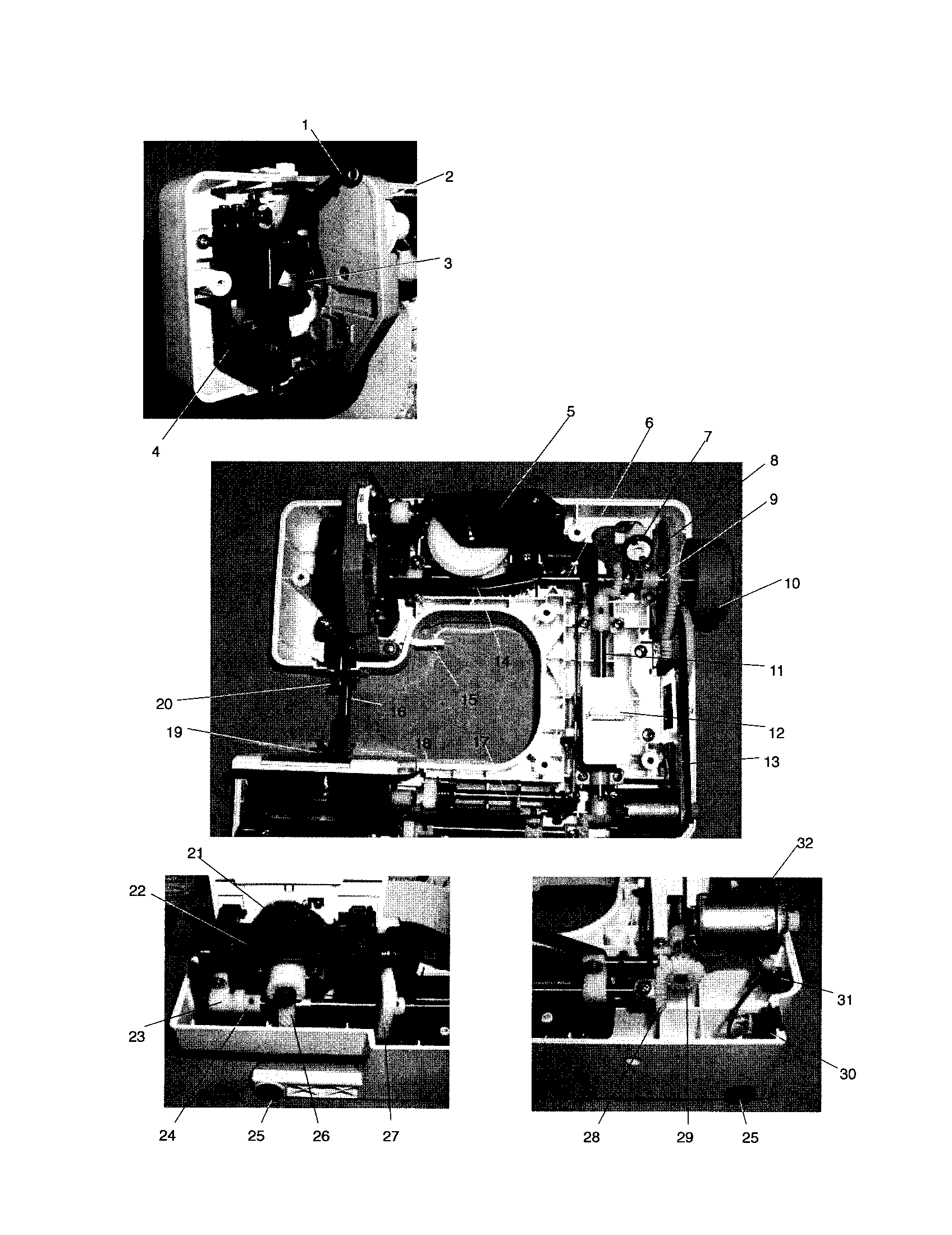 Feed base/dc motor