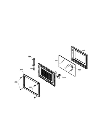 Microwave door