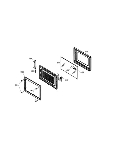 Microwave door
