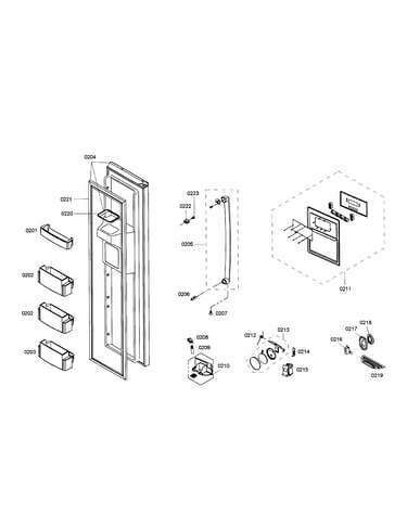 Freezer door