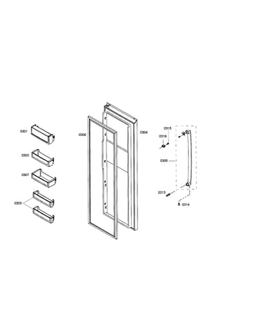 Refrigerator door