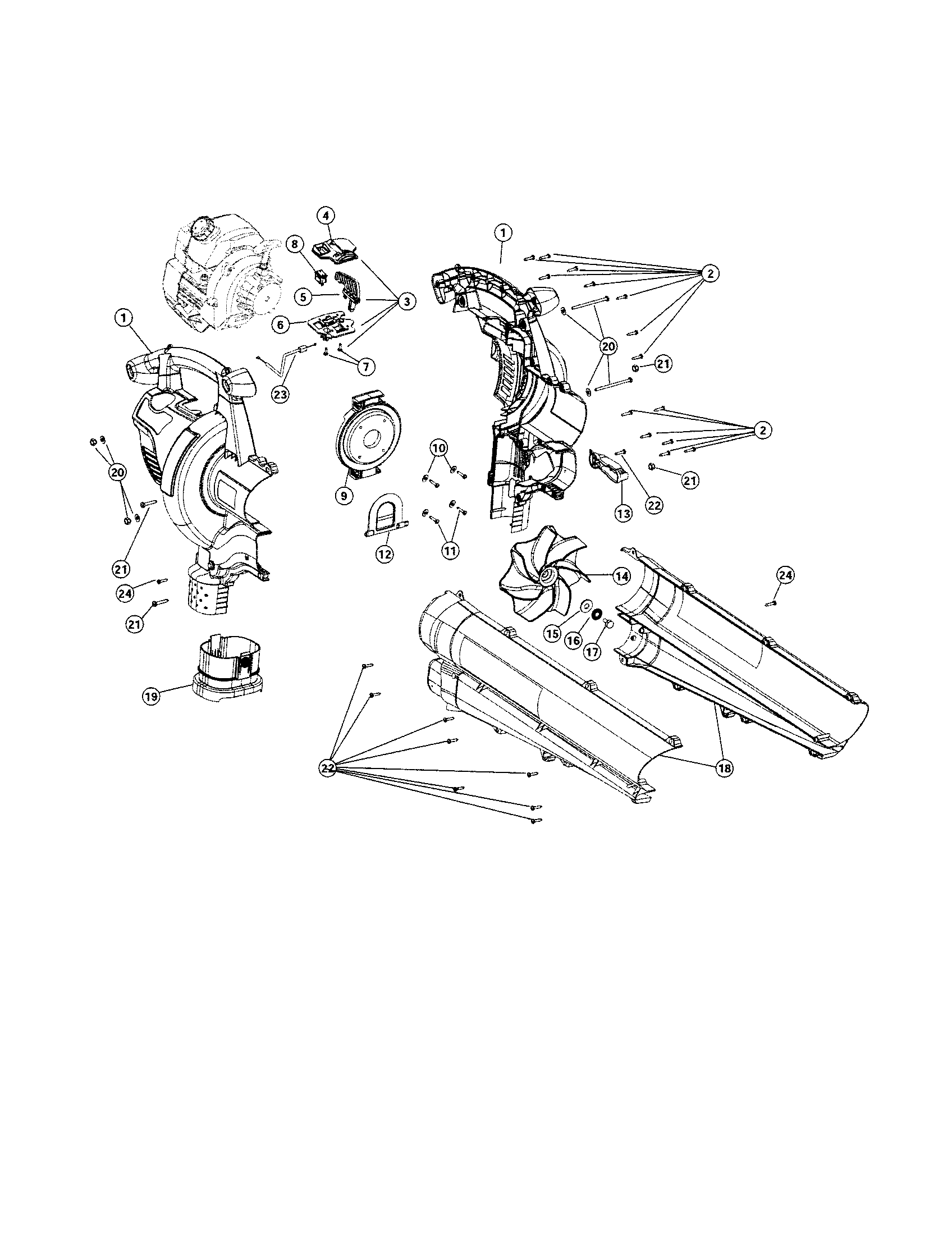 Impeller/engine cover