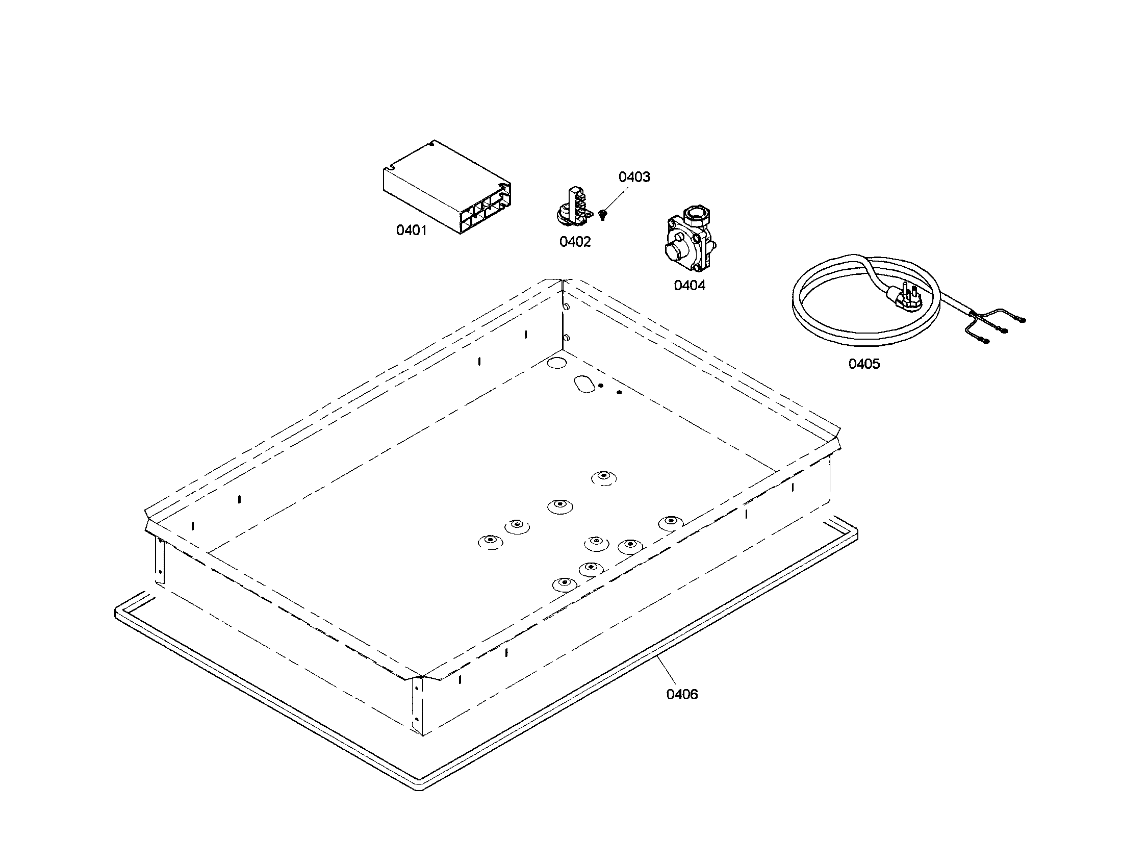 Power cord/spark module