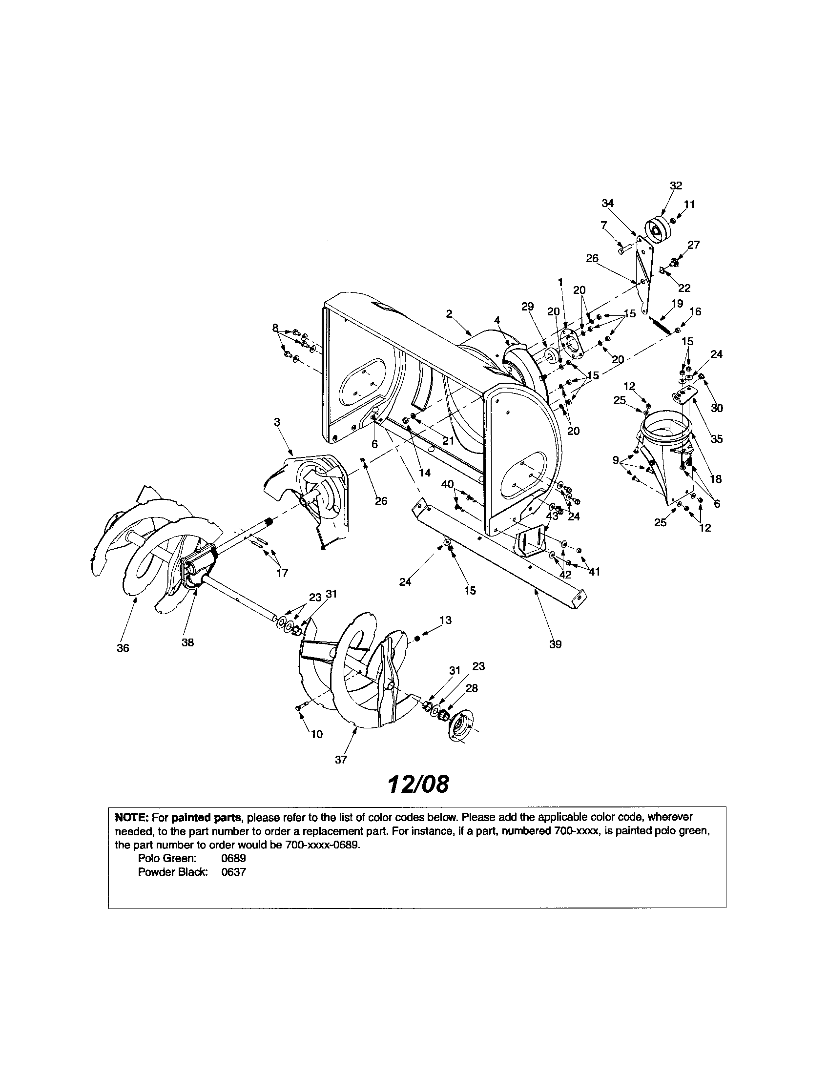 Auger/housing