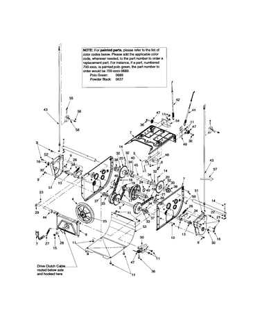 Shift rod/transmission frame