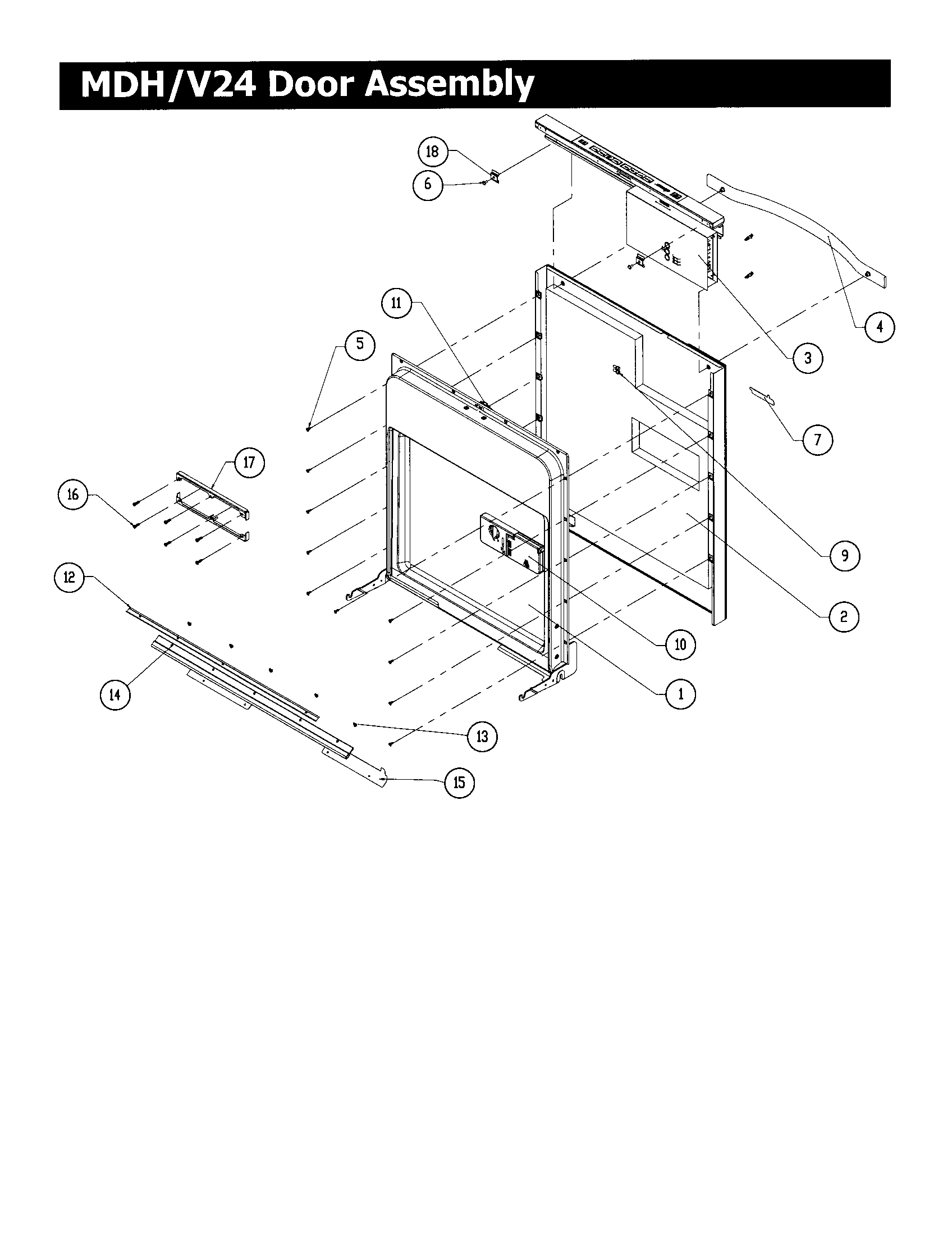 Mdh24/mdv24 door