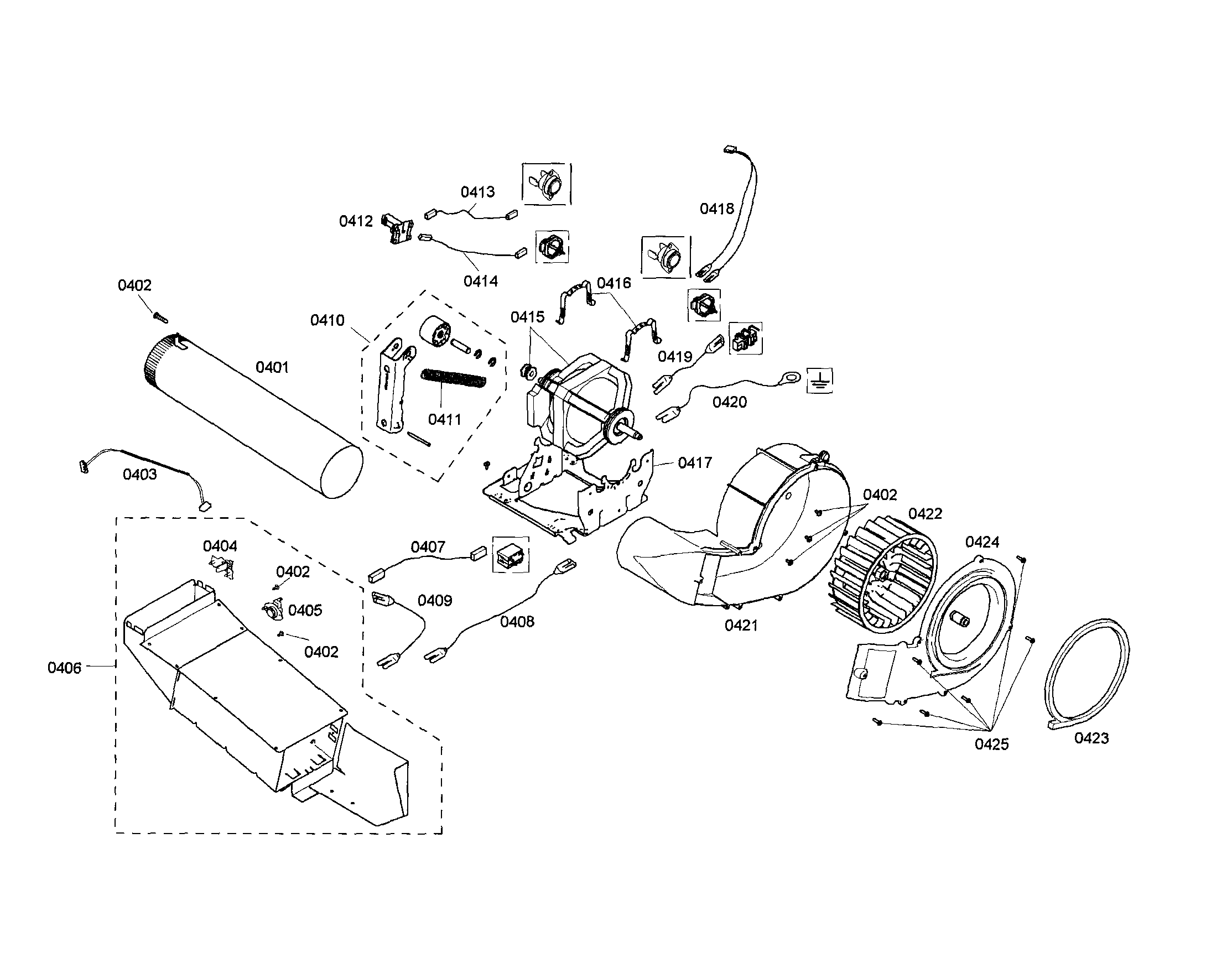 Motor support/heater