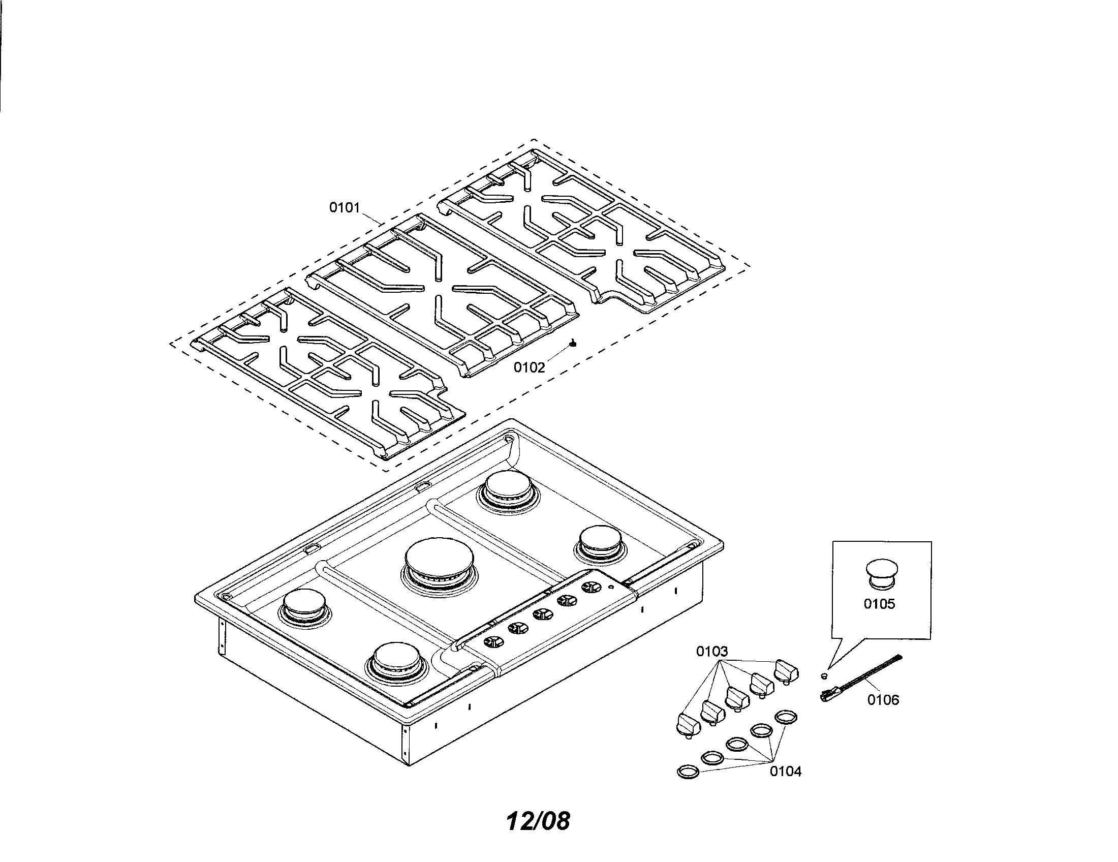 Grates/knobs