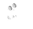 Craftsman 917881064 wheels/cable brackets diagram