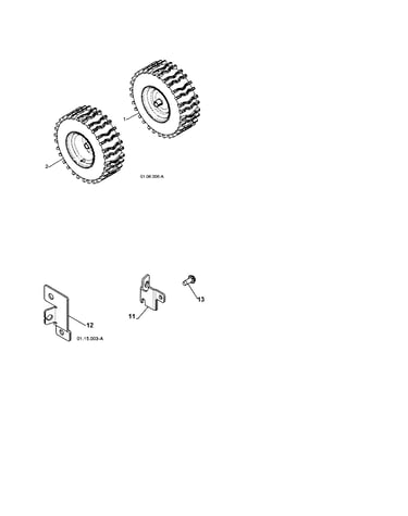 Wheels/cable brackets
